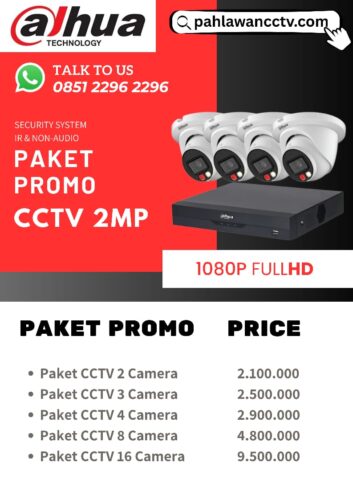 Jual CCTV Surabaya Paket Dahua 2MP