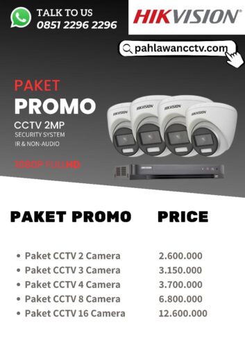 Pasang CCTV Surabaya Paket Hikvision 2MP