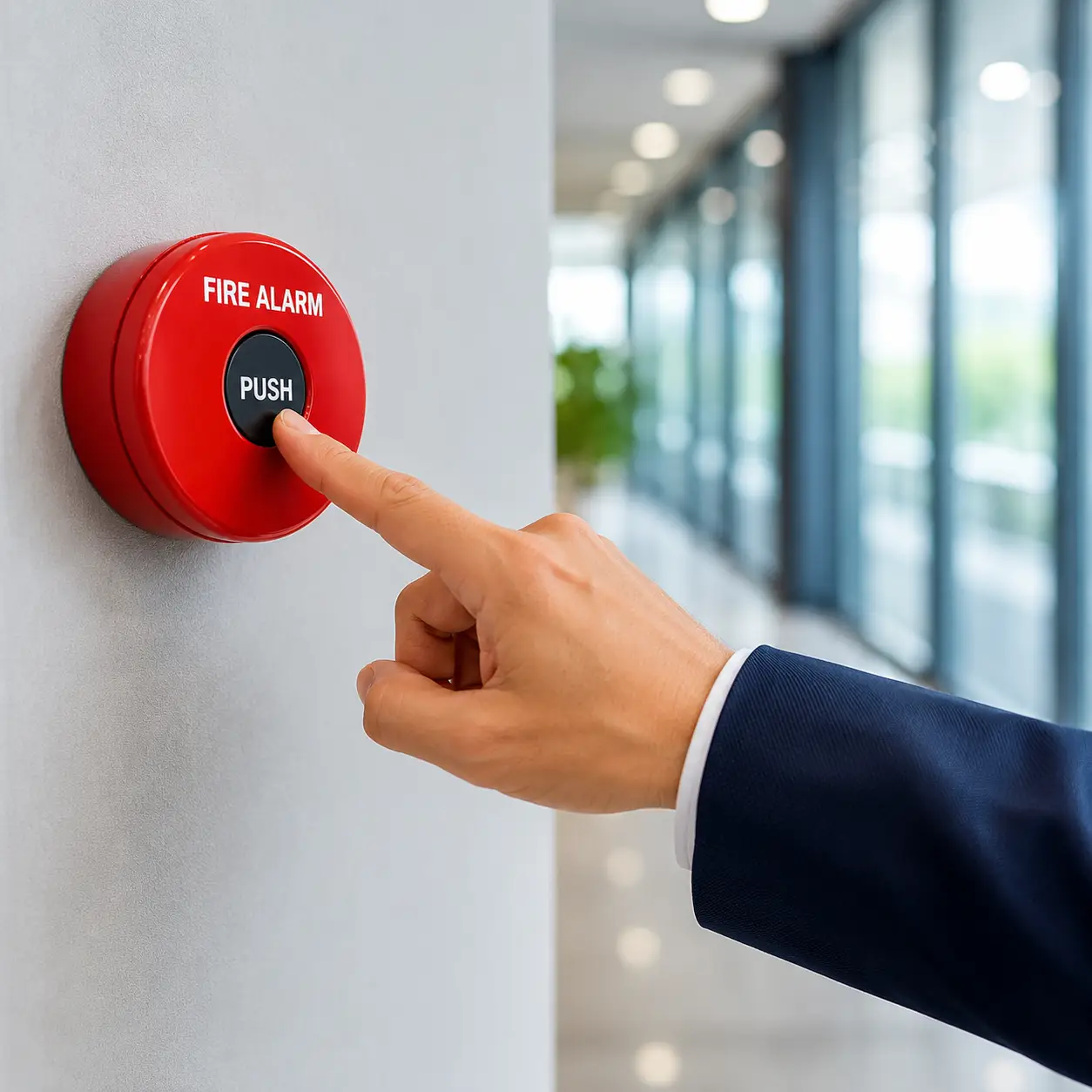 Sistem fire alarm modern untuk keamanan gedung dan kantor di Surabaya